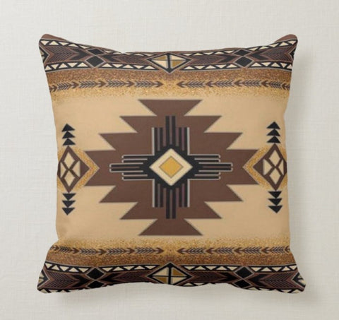 Aztec Home Decor Pillowtop|Farmhouse Rug Pillow|Sofa Pillow Top|Porch Pillow Sham|Aztec Modern Pillow|Southwest Decor|Outdoor Pillow Sham