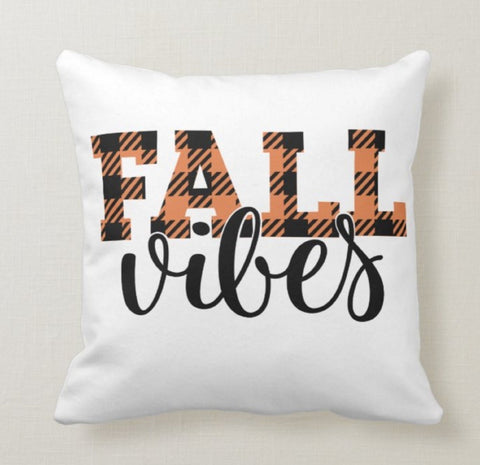 Fall Trend Pillow Cover|Autumn Cushion Case|Orange Pumpkin Throw Pillow|Fall Wibes Home Decor|Housewarming Farmhouse Happy Fall Pillow Case