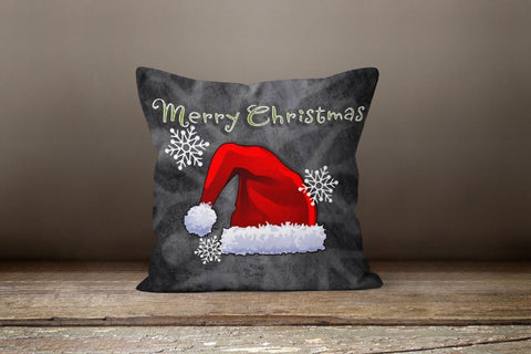 Christmas Pillow Cover|Santa Claus Decor|Winter Decorative Pillow Case|Xmas Deer Throw Pillow|Jingle All The Way Decor|Xmas Hat Pillow Cover