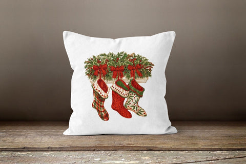 Christmas Pillow Cover|Xmas Cup Decor|Decorative Winter Pillow Case|Cup Socks Throw Pillow|Xmas Gift Ideas|Outdoor Pillow|Xmas Pillow Cover
