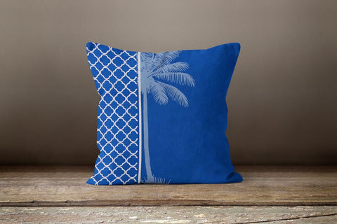 Floral Pillow Cover|Blue Turquoise Boho Bedding Decor|Decorative Pillow Cover|Housewarming Floral Cushion Case|Outdoor Throw Pillow Case