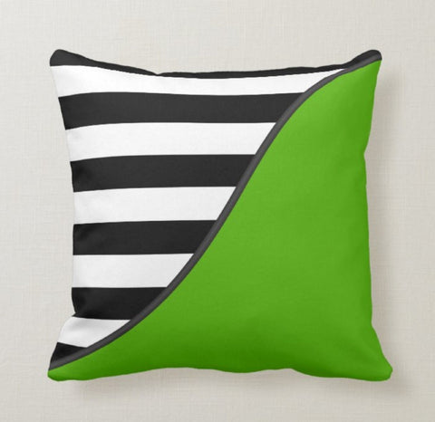 Bohemian Pillow Cover|Geometric Design Cushion Cover|Decorative Throw Pillow|Green Home Decor|Violin Accent Pillow Case|Outdoor Pillow Cover