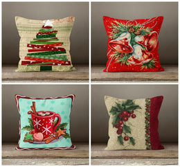 Christmas Pillow Cover|Christmas Cushion Case|Winter Decorative Pillow Case|Xmas Home Decor|Xmas Gift Ideas|Christmas Ornaments Decor