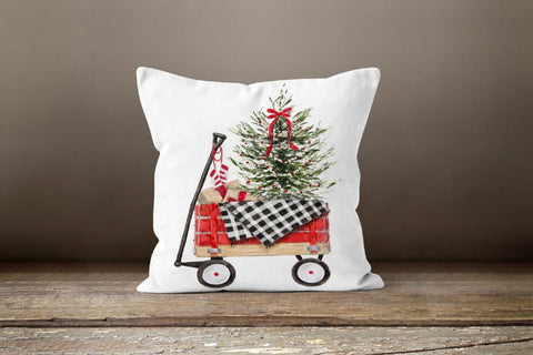 Christmas Pillow Cover|Christmas Cushion Case|Winter Decorative Pillow Case|Xmas Home Decor|Xmas Gift Ideas|Christmas Tree Holy Berry Decor