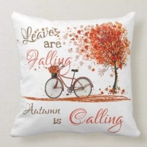 Fall Trend Pillow Cover|Autumn Cushion Case|Orange Leaves Throw Pillow|Autumn Tree Home Decor|Housewarming Farmhouse Autumn Pillow Case