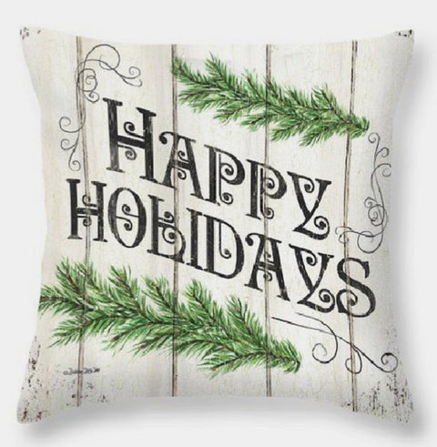 Christmas Pillow Cover|Xmas Flamingo Decor|Winter Decorative Pillow Case|Happy Holidays Throw Pillow Cover|Xmas Gift|Merry Christmas Decor