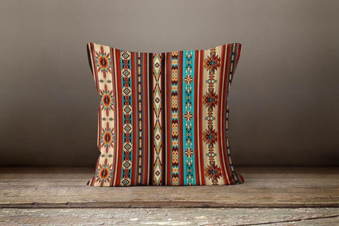Rug Design Pillow Covers|Terracotta Southwestern Cushion Case|Aztec Home Decor|Farmhouse Decor|Geometric Pillow Case|Decorative Pillow Top