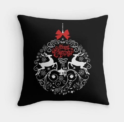 Christmas Pillow Top|Xmas Deer Cushion|Decorative Winter Pillow Case|Xmas Joy Throw Pillow|Buffalo Check Pillow|Xmas Ornament Pillow Cover