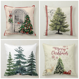 Christmas Pillow Covers|Xmas Tree Decor|Winter Decorative Pillow Case|Xmas Tree Throw Pillow|Outdoor Pillow Cover|Christmas Home Decor