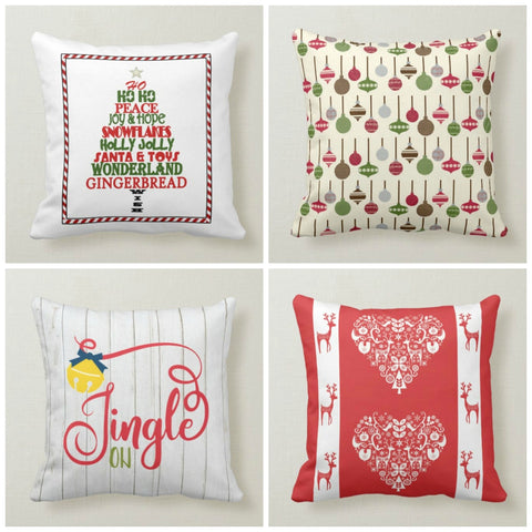 Christmas Pillow Covers|Xmas Jingle Decor|Winter Trend Pillow Case|Xmas Gift Ideas|Housewarming Christmas Ornaments|Christmas Tree Decor