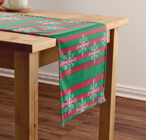 Christmas Table Runner|High Quality Xmas Table Runner| Red Green Home Decor | Farmhouse Table Decor|Winter Decor|Christmas Runner Tablecloth