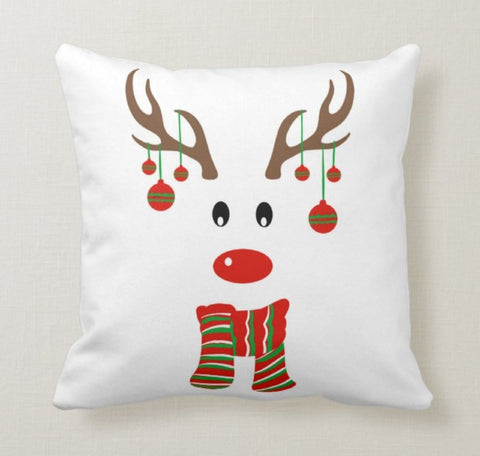 Christmas Pillow Covers|Dwarf Santa Claus Gnome|Decorative Winter Pillow Case|Xmas Deer Throw Pillow|Santa Claus&