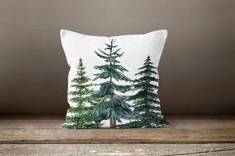 Winter Pillow Covers|Xmas Pine Tree Decor|Winter Decorative Pillow Case|Happy New Year Throw Pillow|Truck Pillow Cover|Winter Home Decor