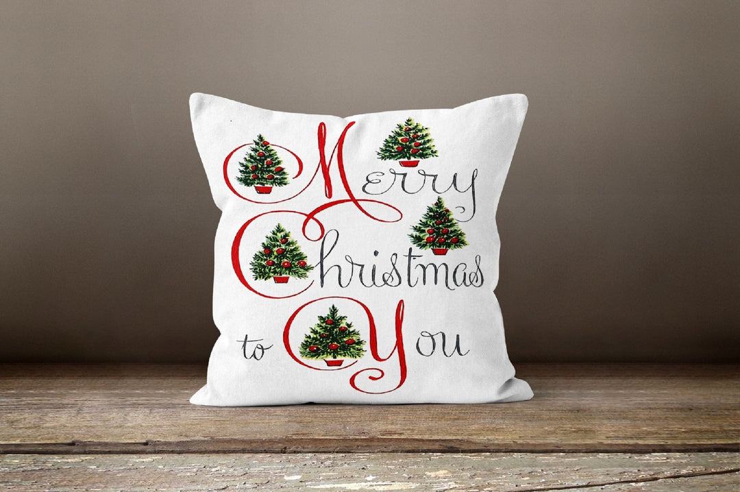 Christmas Pillow Cover|Merry Xmas Decor|Winter Pillow Case|Xmas Gift Ideas|Outdoor Pillow Cover|Housewarming Gift|Christmas Flower Decor