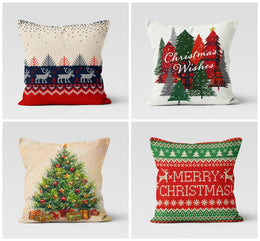 Christmas Pillow Covers|Decorated Xmas Tree Pillow|Winter Trend Pillow Case|Xmas Tree Throw Pillow|Merry Xmas Pillow|Christmas Home Decor
