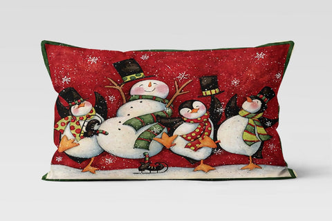 Christmas Pillow Covers|Winter Trend Decor|Snowman Pillow Case|Santa Claus Pillow Cover|Housewarming Gift|Decoratrive Cartoon Winter Decor