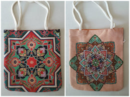 Tile Pattern Shoulder Bag|Southwest Tapestry Bag|Handmade Shoulder Bag|Rug Design Tote Bag|Carpet Bag|Aztec Print Shoulder Bag|Kilim Rug Bag