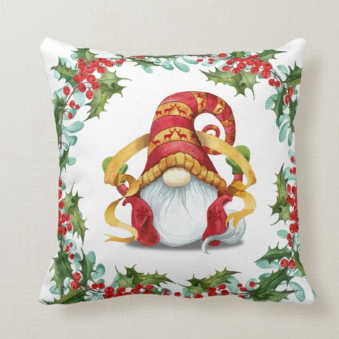 Christmas Pillow Covers|Dwarf Santa Claus Gnome|Decorative Winter Pillow Case|Xmas Deer Throw Pillow|Santa Claus&