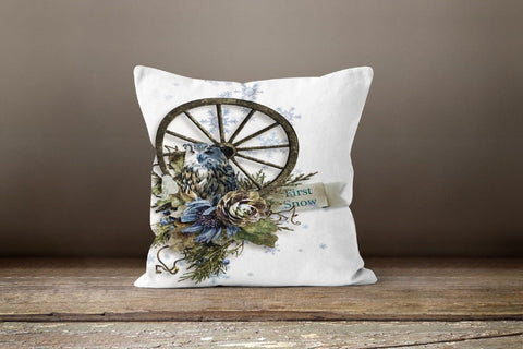 Decorative Pillow Cover|Birds Cushion Case|Sconce Throw Pillow|Bedding Home Decor|Housewarming Gift Ideas|Welcome Winter Home Decor