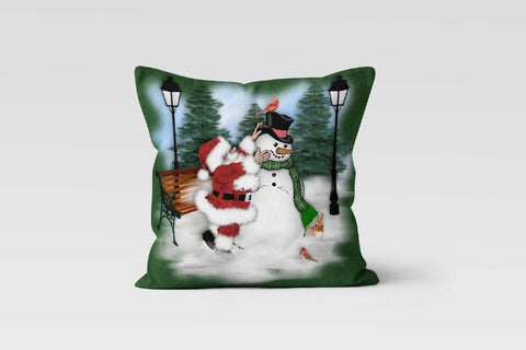 Christmas Pillow Covers|Winter Trend Decor|Snowman Pillow Case|Santa Claus Pillow Cover|Housewarming Gift|Decoratrive Cartoon Winter Decor