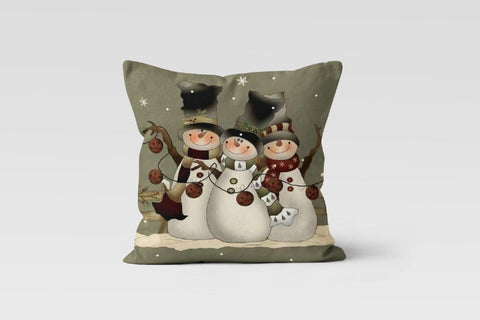 Christmas Pillow Covers|Winter Trend Decor|Cartoon Snowman Pillow Case|Cute Deer Pillow Cover|Housewarming Gift|Decoratrive Rectangle Pillow