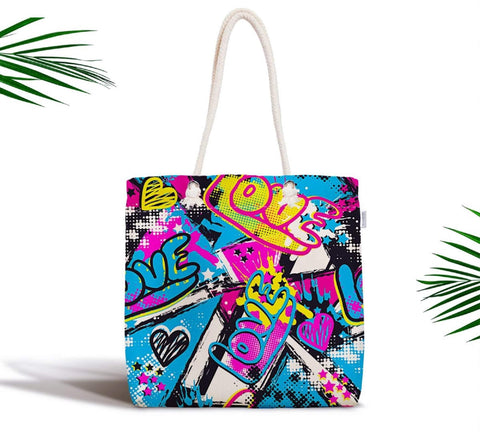 Pop Art Love Shoulder Bag|Valentine&