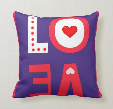 Love Throw Pillow Cover|Valentine&