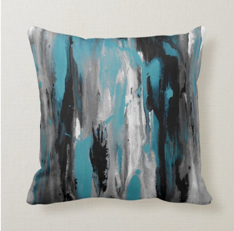 Decorative Pillow Covers|Turquoise Home Decor|Winter Trend Pillow Case|Southwestern Throw Pillow|Bedding Home Decor|Ombre Pillow Case