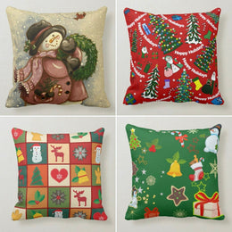 Winter Trend Pillow Cover|Decorative Winter Xmas Decor|Cute Snowman Decor|Snowflake Pillow Case|Housewarming Happy Holidays Throw Pillow Top
