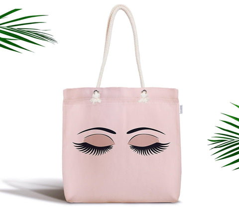 Colorful Eyelash Pattern Fabric Shoulder Bag|Special Colorful Handbag|Colorful Beach Tote Bag|Daily Shoulder Bag|Colorful Purse|Shopping Bag