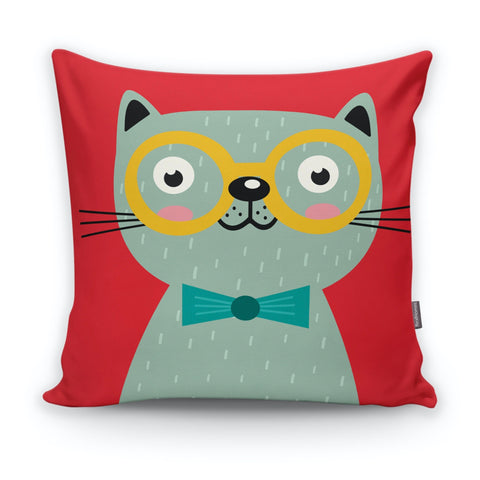 Cute Cat Kid Pillow Cover|Decorative Kid Cushion Case|Cartoon Inspired Home Decor|Housewarming Cushion Cover|Children&