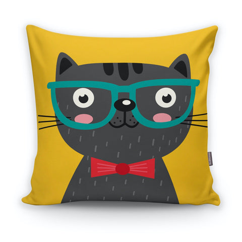 Cute Cat Kid Pillow Cover|Decorative Kid Cushion Case|Cartoon Inspired Home Decor|Housewarming Cushion Cover|Children&