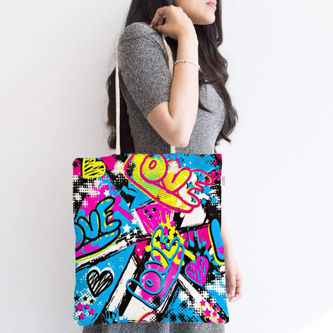 Pop Art Love Shoulder Bag|Valentine&