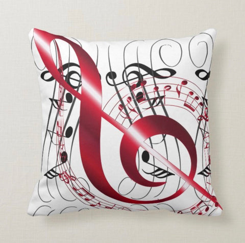 Music Love Pillow Covers|Violin Cushion Case|Valentine&