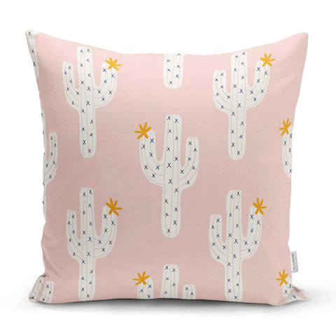 Cactus Pillow Cover|Succulent Cushion Case|Decorative Lumbar Pillows| Boho Bedding Home Decor| Housewarming Floral Cactus Throw Pillow Cover