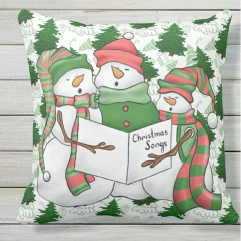Winter Trend Pillow Covers|Cute Snowman Decor|Snowflake Pillow Case|Housewarming Throw Pillow|Decorative Winter Decor|Snowflake Pillow Cover