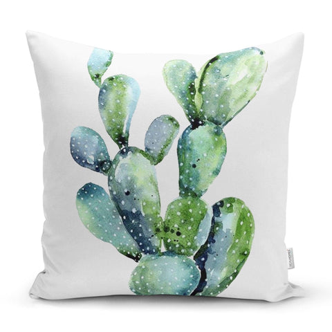 Cactus Pillow Cover|Succulent Cushion Case|Decorative Lumbar Pillow|Boho Bedding Home Decor| Housewarming Cactus Floral Throw Pillow Covers|