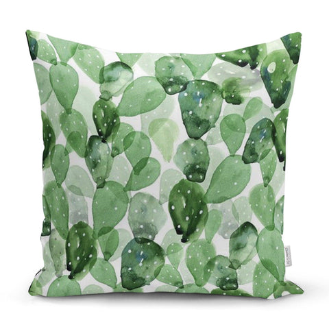 Cactus Pillow Cover|Succulent Cushion Case|Decorative Lumbar Pillow|Boho Bedding Home Decor| Housewarming Cactus Floral Throw Pillow Covers|