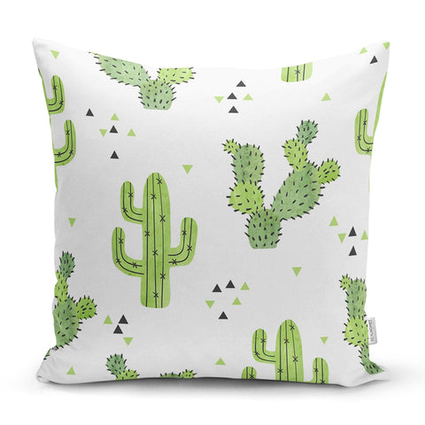 Cactus Pillow Cover|Succulent Cushion Case|Decorative Lumbar Pillows| Boho Bedding Home Decor| Housewarming Floral Cactus Throw Pillow Cover
