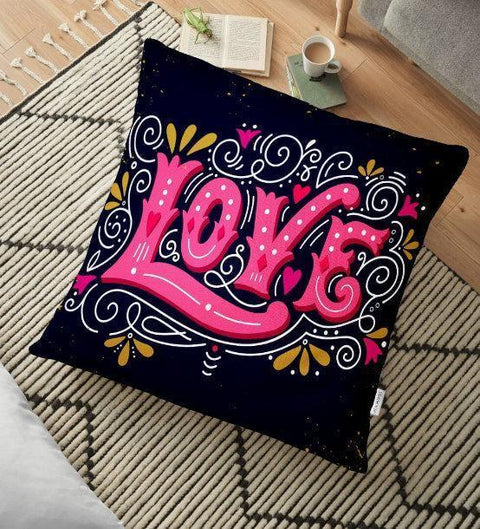 Love Floor Pillow Cover|Valentine&