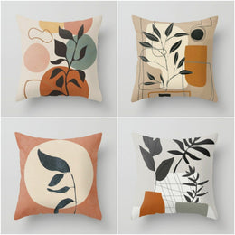 Abstract Pillow Cover|Floral Cushion Case|Decorative Pillow Case|Bedding Home Decor|Housewarming Colorful Cozy Decor|Outdoor Pillow Cover