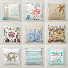 Beach House Pillow Casenavy Marine Pillow Coverdecorative Coastal  Cushionscoastal Throw Pillowsummer Trend Pillowblue Nautical Decor 