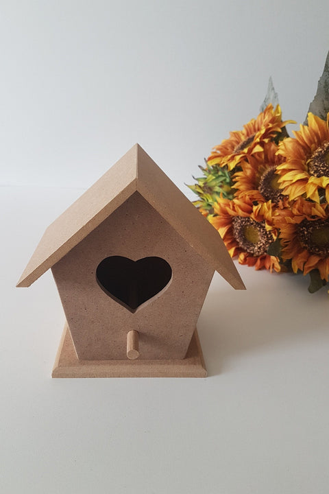 Unfinished Wooden Heart Shaped House|Wooden Decor|Ready to Paint, Varnish, Decoupage|Custom Unfinished Wood DIY Supply|Wood Art|Housewarming