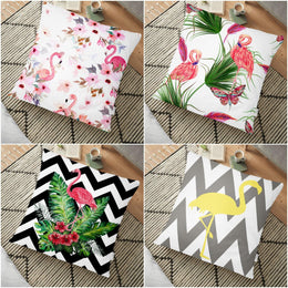 Pink Swan Floor Pillow Cover|Floor Cushion Case|Birds Floor Pillow Case|Yellow Swan Pillow Cover|Housewarming Gift|Digital Print Cushion