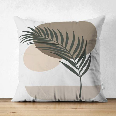 Abstract Pillow Cover|One Draw Leaf Cushion Case|Decorative Modern Style Pillow|Leaf Silhouette Pillow|Housewarming Modern Art Throw Pillow