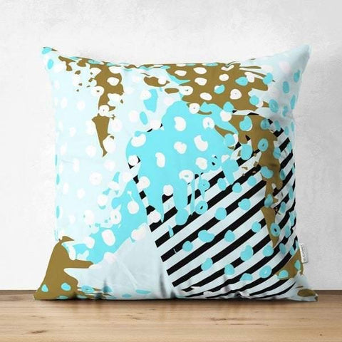 Abstract Pillow Cover|One Draw Colorful Cushion Case|Decorative Modern Style Pillow|Mixed Silhouette Pillow|Housewarming Modern Art Pillow