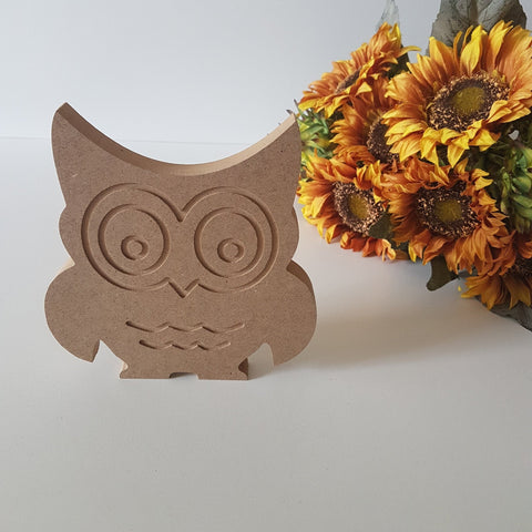 Unfinished Wooden Owl|Wooden Decor|Ready to Paint, Varnish, Decoupage|Custom Unfinished Wood DIY Supply|Housewarming Gift