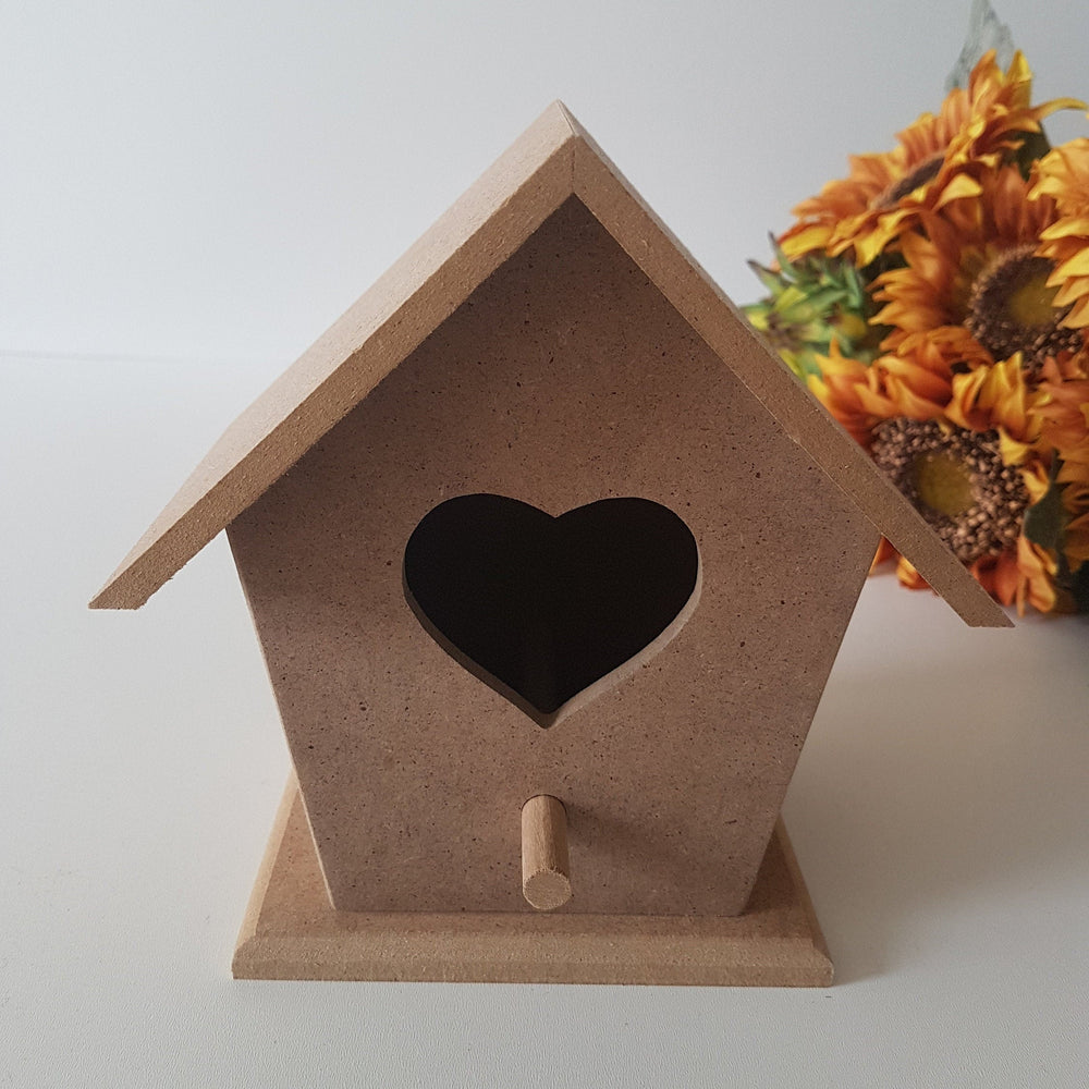 Unfinished Wooden Heart Shaped House|Wooden Decor|Ready to Paint, Varnish, Decoupage|Custom Unfinished Wood DIY Supply|Wood Art|Housewarming
