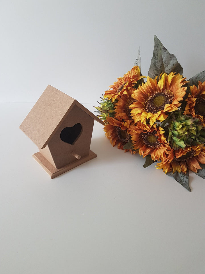 Unfinished Wooden Heart Shaped House|Wooden Decor|Ready to Paint, Varnish, Decoupage|Custom Unfinished Wood DIY Supply|Wood Art|Housewarming