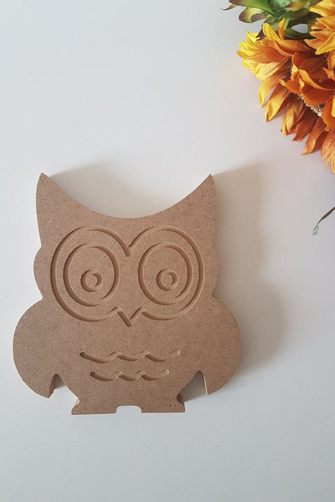 Unfinished Wooden Owl|Wooden Decor|Ready to Paint, Varnish, Decoupage|Custom Unfinished Wood DIY Supply|Housewarming Gift